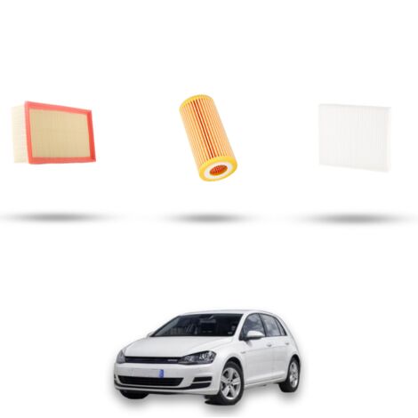 Kit tagliando 3 filtri compatibile con Vw Golf VII (5G1/BA5) 2.0 GTI 169kw Dal 2013 (1/4)