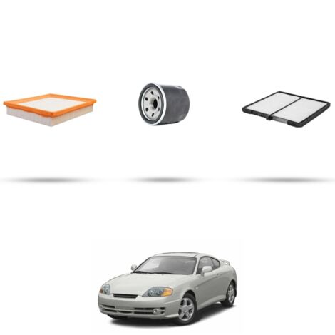 Kit tagliando 3 filtri compatibile con Hyundai Coupe II 2.7 123kw (GK) dal 2002 (1/4)