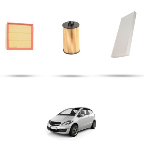 Kit tagliando 3 filtri compatibile con Mercedes Classe A (w169) A200 Turbo 142kw Dal 2005 al 2012 (1/4)