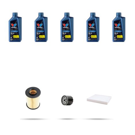 Kit tagliando 3 FILTRI e 5L OLIO compatibile con Ford Focus III 1.6 EcoBoost 110kw dal 2011 al 2014 (1/5)