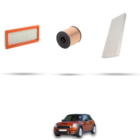 Kit tagliando 3 filtri compatibile con Mini Cooper II Clubman 1.6 John Cooper 155kw Dal 2008 (1/4)