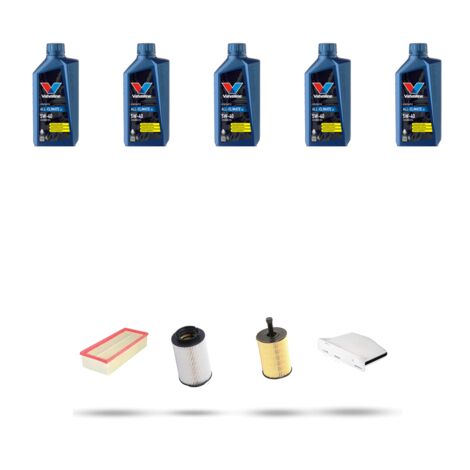 Kit tagliando 4 FILTRI e 5L OLIO compatibile con Seat Leon II (1P1) 2.0 TDI 103kw dal 2005 al 2010 (1/5)
