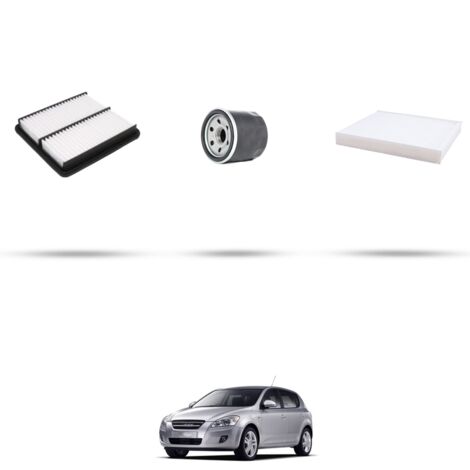 Kit tagliando 3 filtri compatibile con Kia Cee D (ED) 1.4 16V 77kw dal 2010 (1/4)