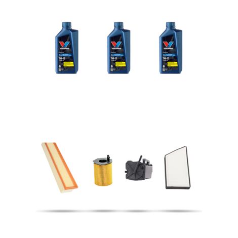 Kit tagliando 4 FILTRI e 3L OLIO compatibile con Peugeot 206 1.6 HDi 80kw dal 2004 (1/5)