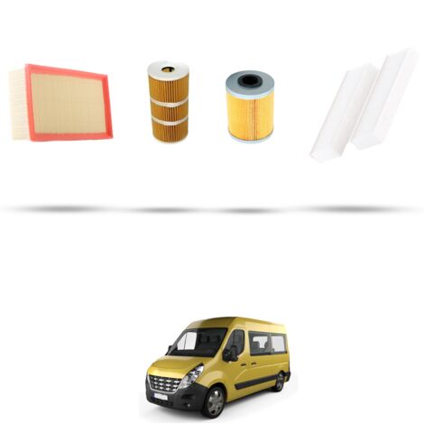 Kit tagliando 4 filtri compatibile con Renault Master IV 2.3 dCI 110kw 2013 (1/5)