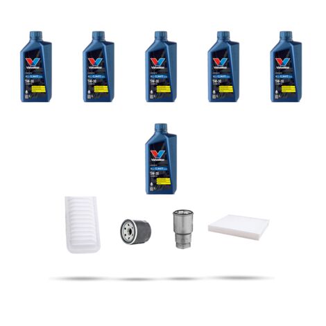 Kit tagliando 4 FILTRI e 6L OLIO compatibile con Toyota Corolla IX Verso 2.0 D4-D 66kw Dal 2002 (1/5)