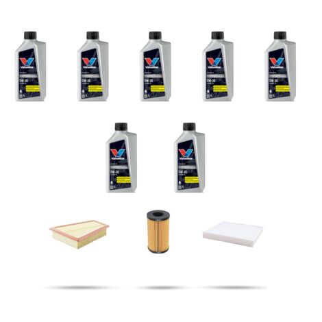 Kit tagliando 3 FILTRI e 7L OLIO compatibile con Jaguar XE (x760) 2.0 184kw dal 2017 (1/5)
