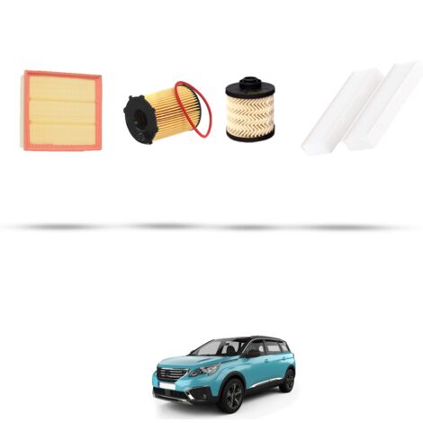 Kit tagliando 4 filtri compatibile con Peugeot 5008 II (P87) 1.6 BlueHDI 73kw dal 2018 (1/5)