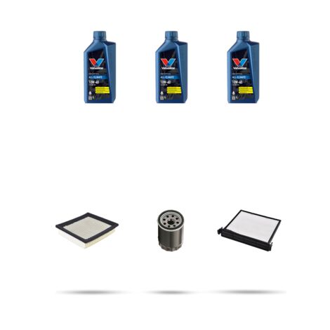 Kit tagliando 3 FILTRI e 3L OLIO compatibile con Nissan Micra III (k12) 1.0 16v 48kw Dal 2003 al 2010 (1/5)