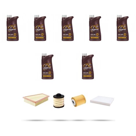 Kit tagliando 4 FILTRI e 7L OLIO compatibile con Ford Ecosport 1.5 tdci 92kw dal 2017 (1/5)