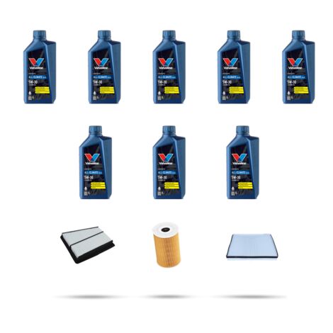 Kit tagliando 3 FILTRI e 8L OLIO compatibile con Hyundai Equus 5.0 GDi 316kw dal 2009 (1/5)