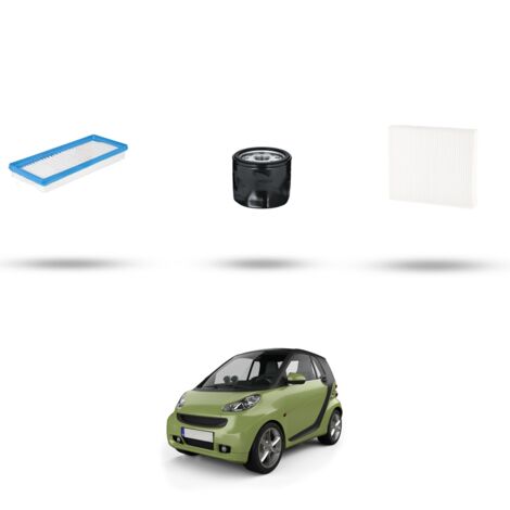 Kit tagliando 3 filtri compatibile con Smart ForTWO II Coupe/Cabrio (451) 1.0 88kw Dal 2012 (1/4)