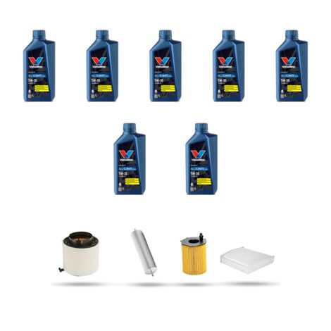 Kit tagliando 4 FILTRI e 7L OLIO compatibile con Audi Q5 (8RB) 3.0 tdi 184kw dal 2012 (1/5)