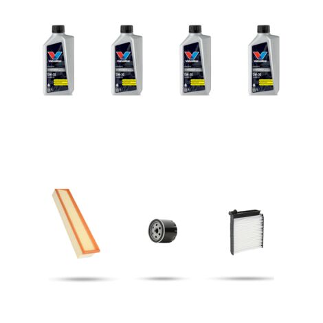 Kit tagliando 3 FILTRI e 4L OLIO compatibile con Dacia Logan 1.6 Bifuel 62kw dal 2010 (1/5)