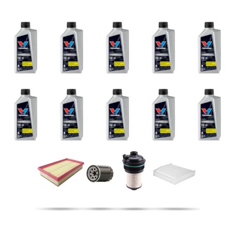 Kit tagliando 4 FILTRI e 10L OLIO compatibile con Ford Tourneo Custom 2.0 TDCi EcoBlue 77kw dal 2016 (1/5)