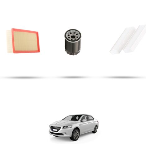 Kit tagliando 3 filtri compatibile con Peugeot 301 1.2 VTI 53kw dal 2013 (1/4)