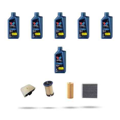Kit tagliando 4 FILTRI e 6L OLIO compatibile con Vw Touareg III 3.0 TDI (CR) 210Kw dal 2018 (1/5)