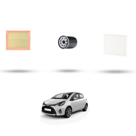 Kit tagliando 3 filtri compatibile con Toyota Yaris III (XP13) 1.0 12v 51kw Dal 2011 (1/4)