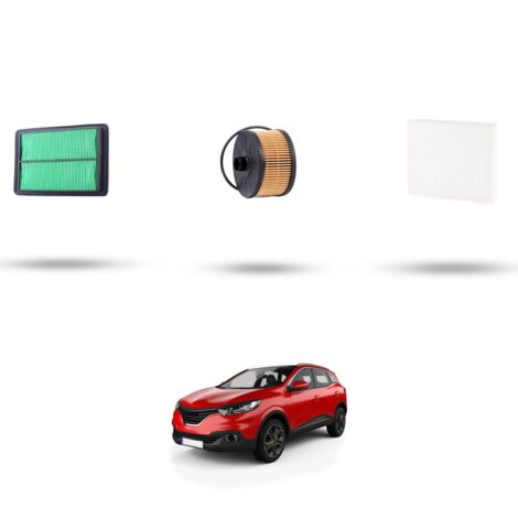 Kit tagliando 3 filtri compatibile con Renault Kadjar (HFE) 1.3 Tce 117kw dal 2018 (1/4)