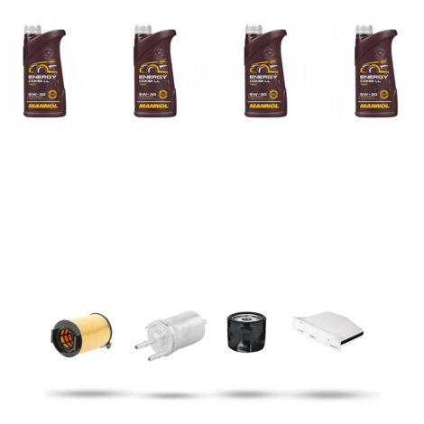 Kit tagliando 4 FILTRI e 4L OLIO compatibile con Vw Golf VI (5K15,5J5,5M1,517,521) 1.4 TSI 90kw Dal 2008 (1/5)