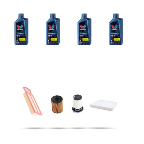 Kit tagliando 4 FILTRI e 4L OLIO compatibile con Peugeot Bipper 1.3 HDI 59kw Dal 2015 (1/5)