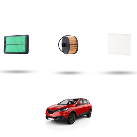 Kit tagliando 3 filtri compatibile con Renault Kadjar (HFE) 1.2 Tce 96kw dal 2015 (1/4)