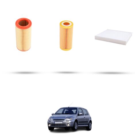Kit tagliando 3 filtri compatibile con Renault Clio II 1.0 40kw Dal 2000 (1/4)