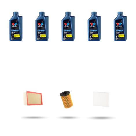 Kit tagliando 3 FILTRI e 5L OLIO compatibile con Skoda Scala 1.6 TDI 85kw Dal 2019 (1/5)