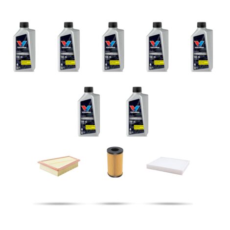 Kit tagliando 3 FILTRI e 7L OLIO compatibile con Jaguar XF (x260) 2.0 221kw dal 2017 (1/5)