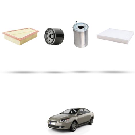 Kit tagliando 4 filtri compatibile con Renault Fluence 1.5 dci 81kw Dal 2010 (1/5)