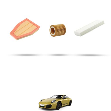 Kit tagliando 3 filtri compatibile con Porsche 911 (991) 3.8 Turbo 383kw dal 2013 (1/4)