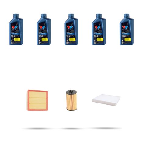 Kit tagliando 3 FILTRI e 5L OLIO compatibile con Opel Zafira B 1.6 85kw dal 2008 (1/5)
