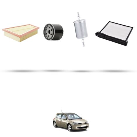 Kit tagliando 4 filtri compatibile con Renault Megane II 1.6 16v 83kw Dal 2002 (1/5)