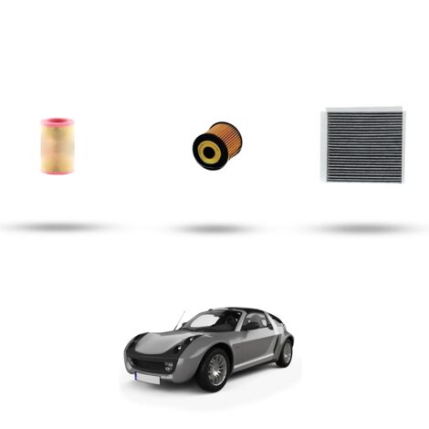 Kit tagliando 3 filtri compatibile con Smart Roadster (452) 700 45kw Dal 2003 Al 2005 (1/4)