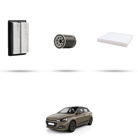 Kit tagliando 3 filtri compatibile con Hyundai i20 II 1.2 62kw dal 2014 (1/4)