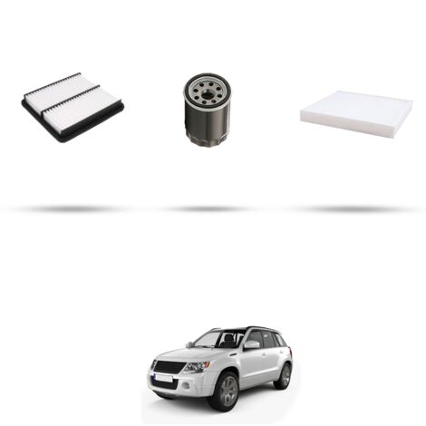 Kit tagliando 3 filtri compatibile con Suzuki Grand Vitara 1.6 69kw dal 1998 (1/4)