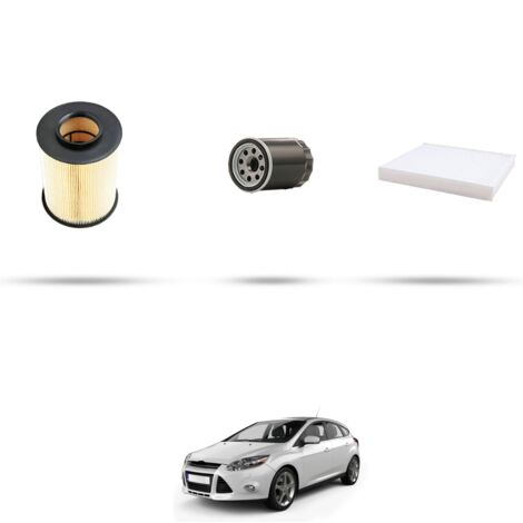 Kit tagliando 3 filtri compatibile con Ford Focus III 1.0 EcoBoost 74kw dal 2012 (1/4)