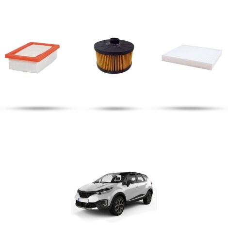 Kit tagliando 3 filtri compatibile con Renault Captur II 1.3 TCe 130 96Kw dal 2020 (1/4)