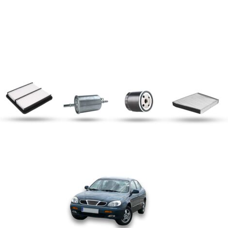 Kit tagliando 4 filtri compatibile con Chevrolet Leganza 2.0i 16V 98KW dal 2000 al 2004 (1/5)