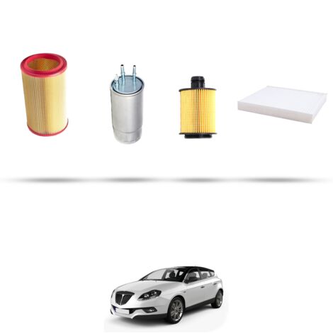 Kit tagliando 4 filtri compatibile con Lancia Delta III (844) 2.0 Multijet 121kw dal 2008 (1/5)