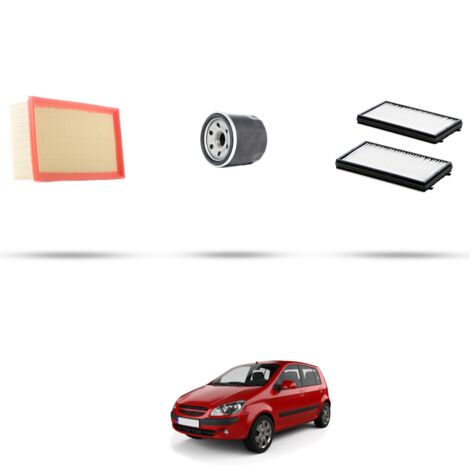 Kit tagliando 3 filtri compatibile con Hyundai Getz 1.6 78kw dal 2005 (1/4)