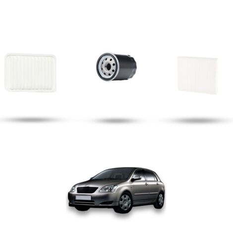 Kit tagliando 3 filtri compatibile con Toyota Corolla IX (E12/E13) 1.8 141kw Dal 2002 al 2007 (1/4)