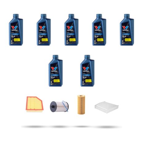 Kit tagliando 4 FILTRI e 7L OLIO compatibile con Volvo V70 II 2.4 D5 120Kw dal 2001 al 2007 (1/5)