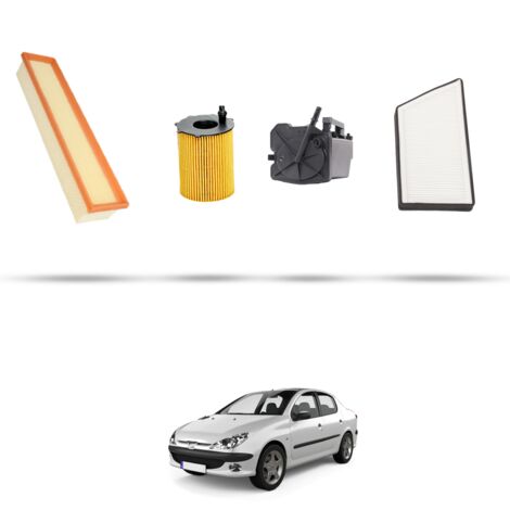 Kit tagliando 4 filtri compatibile con Peugeot 206 1.4 HDi 16V 65kw dal 2003 (1/5)