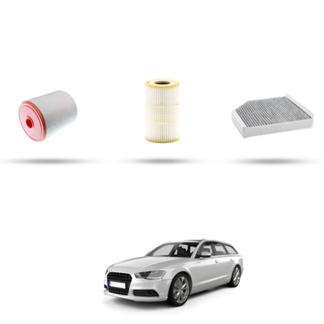 Kit Tagliando 3 filtri compatibile con Audi A6 (C7) 3.0 tfsi 245kw dal 2014 (1/4)