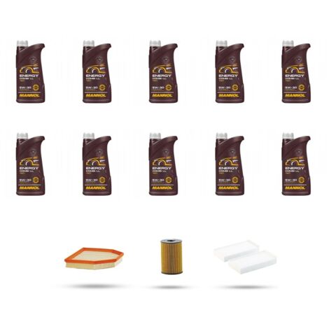Kit tagliando 3 FILTRI e 10L OLIO compatibile con Bmw serie 6 (F06GC) M6 412kw dal 2013 (1/4)