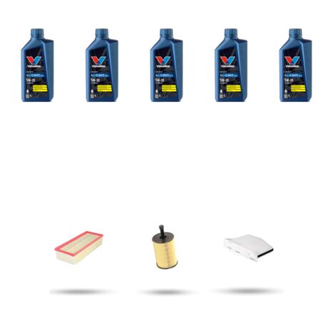 Kit tagliando 3 FILTRI e 5L OLIO compatibile con Seat Altea / Altea XL / Freetrack 2.0 TDI 103kw dal 2004 (1/5)