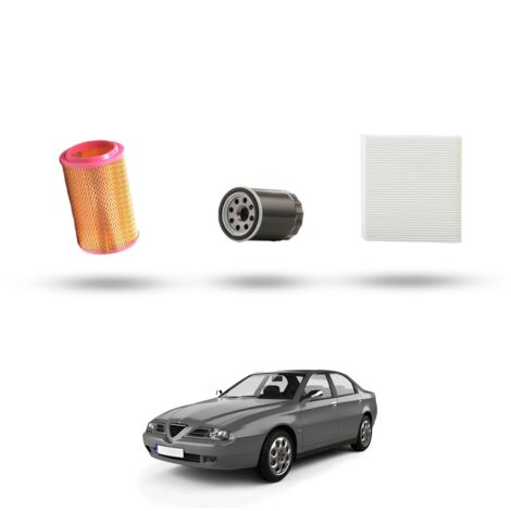 Kit Tagliando 3 filtri compatibile con Alfa Romeo 166 (936) 3.0 V6 24V 166kw dal 1998 al 2000 (1/4)