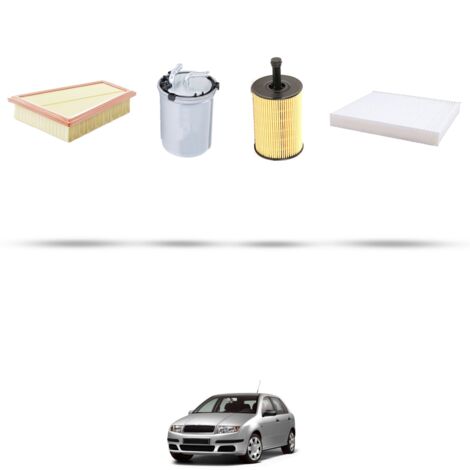 Kit tagliando 4 filtri compatibile con Skoda Fabia I (6Y2,6Y3,6Y5 ) 1.4 TDI 51kw dal 2005 (1/5)