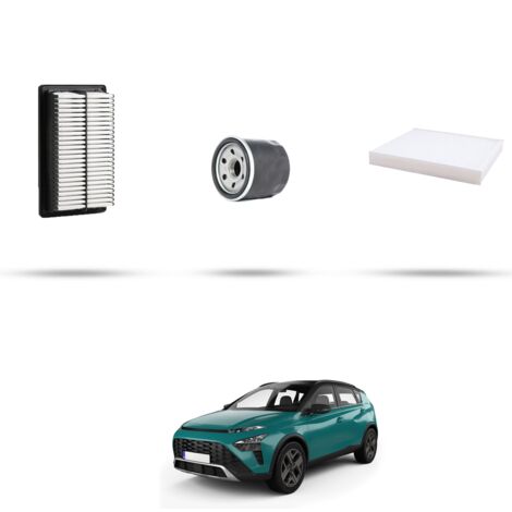 Kit tagliando 3 filtri compatibile con Hyundai Bayon 1.2 62kw dal 2021 (1/4)